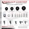 Service Caster 35 Inch Soft Rubber Swivel 34 Inch Threaded Stem Caster Set 2 Total Lock Brakes SCC-TSTTL20S3514-SRS-34212-2-S-2 - alternate 4